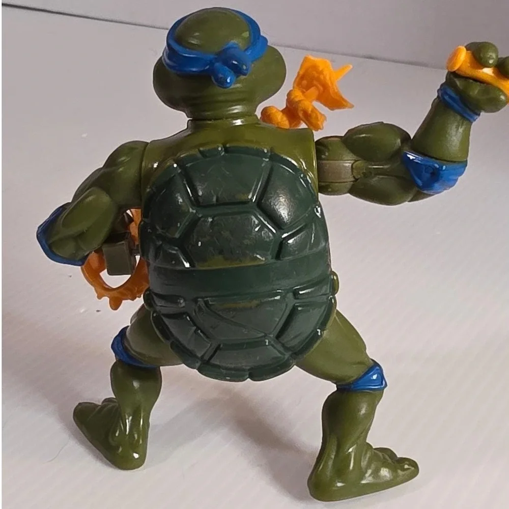 1990 Playmates TMNT‎ Wacky Action Sword Slicin' Leonardo action figure as is